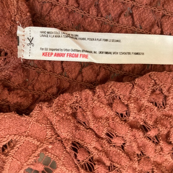 FP One Free People Lace Bralette in Rust Size Large - Picture 4 of 6